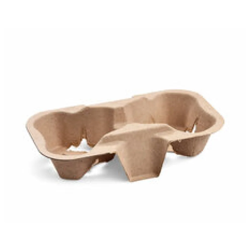 Getränkehalter Tragetablett Becherhalter 2 Becher Coffee to Go 19x11cm, 50 Stk.
