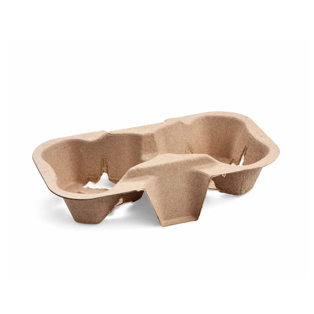 Getränkehalter Tragetablett Becherhalter 2 Becher Coffee to Go 19x11cm, 50 Stk. – Bild 2
