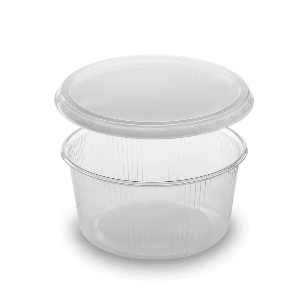 Rundbecher klar 250 ml mit Deckel PP mikrowellengeeignet, 250 Stk. – Bild 2
