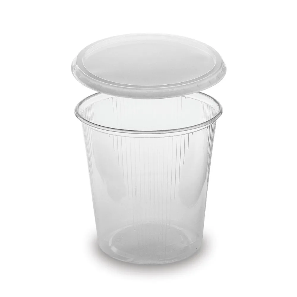 Rundbecher klar 500 ml mit Deckel PP mikrowellengeeignet, 250 Stk. – Bild 2