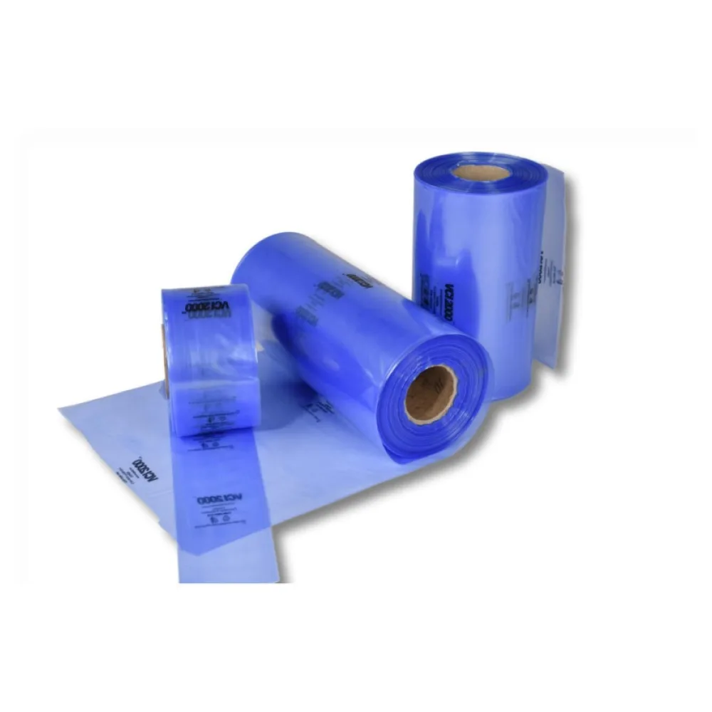 VCI-Schlauchfolie, blau-transparent, 500 x 0,10 mm 100my / 100 m – Bild 2