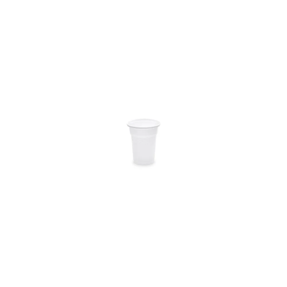 Trinkbecher Getränkebecher weiß 100 ml PP, O 57 mm, 100 Stk.
