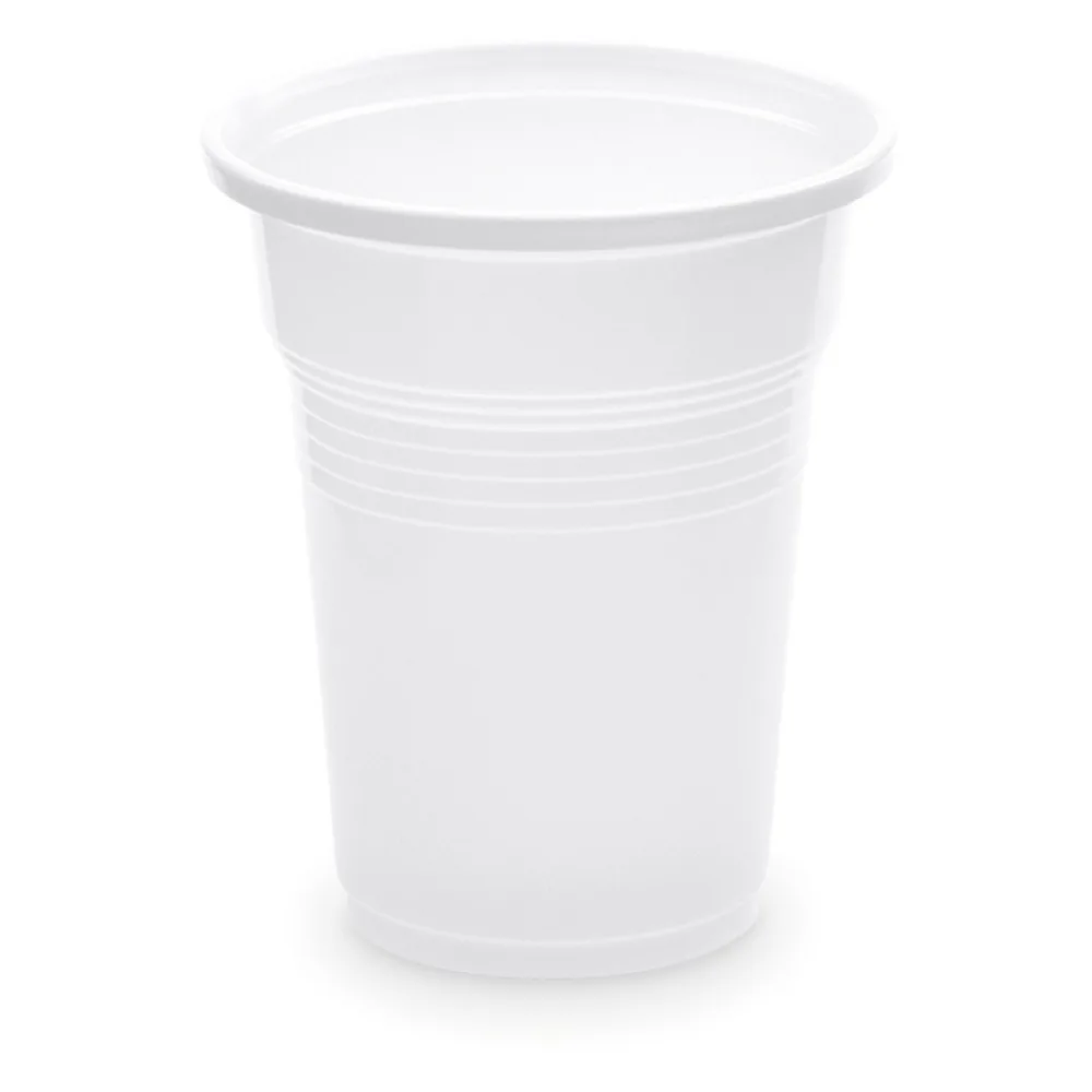 Trinkbecher Getränkebecher weiß 100 ml PP, O 57 mm, 100 Stk. – Bild 2