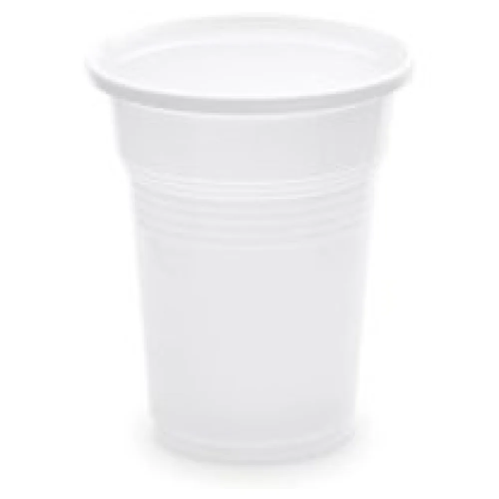 Trinkbecher Getränkebecher weiß 100 ml PP, O 57 mm, 100 Stk. – Bild 3