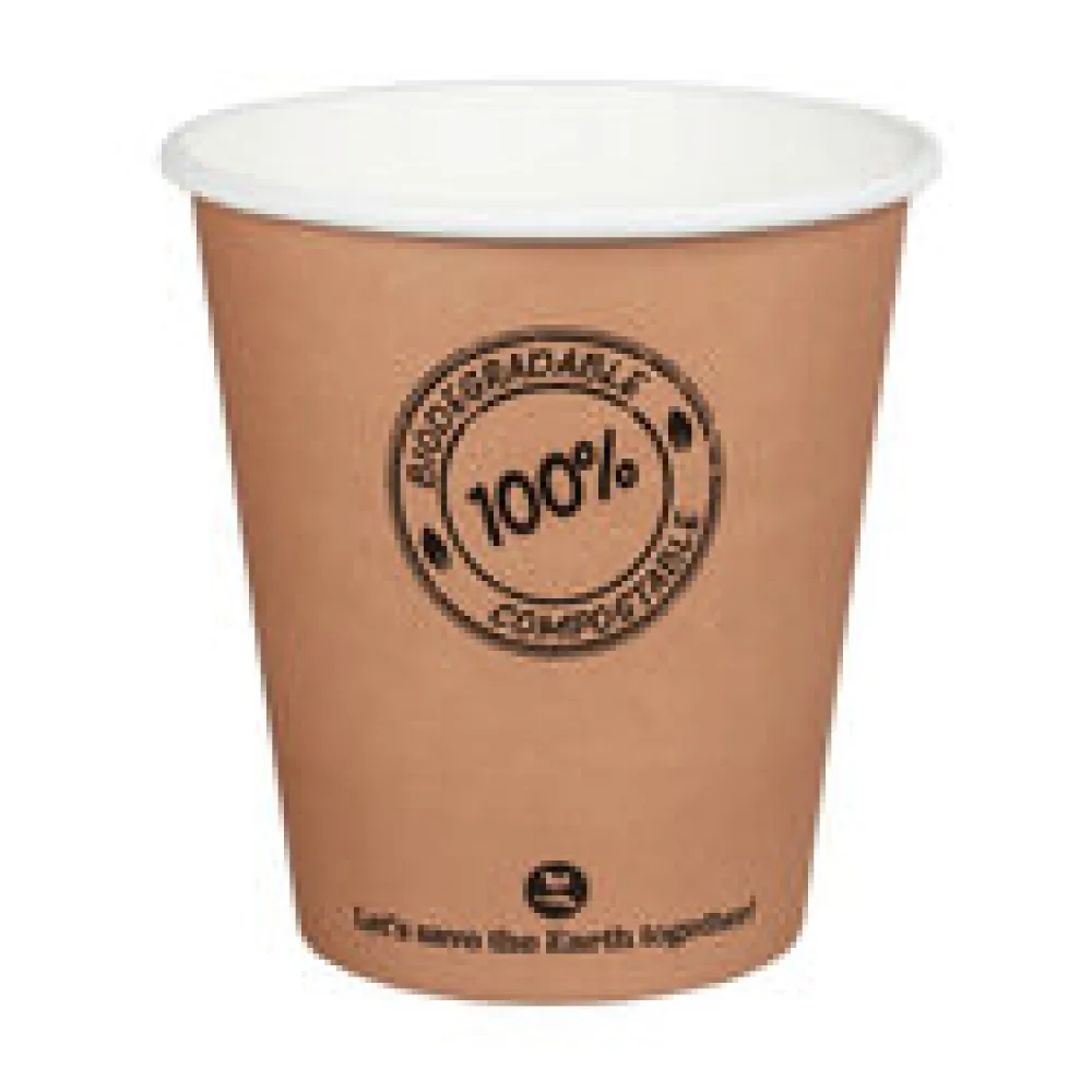 BIO Pappbecher 250ml O9cm, -10°C bis 100°C, 50 Stk.