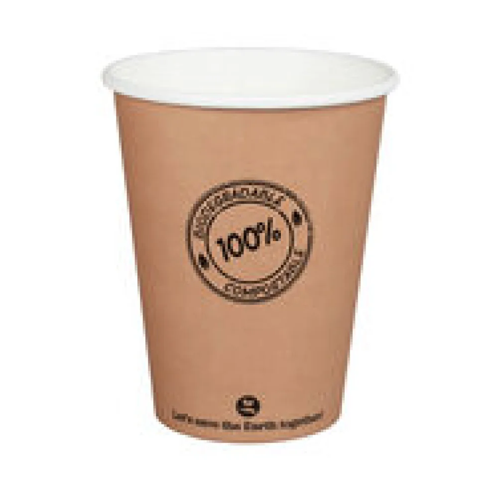 BIO Pappbecher 300ml O9cm, -10°C bis 100°C, 50 Stk.