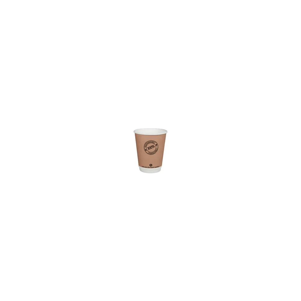 BIO Doppelwandbecher 300ml O9cm, -10°C bis 100°C, 25 Stk.