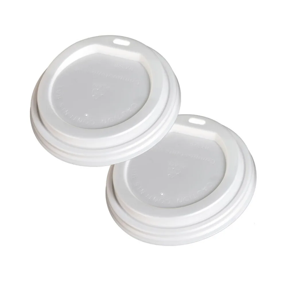 BIO Deckel Domdeckel für 200ml Becher, CPLA, O8cm, 50 Stk. – Bild 2