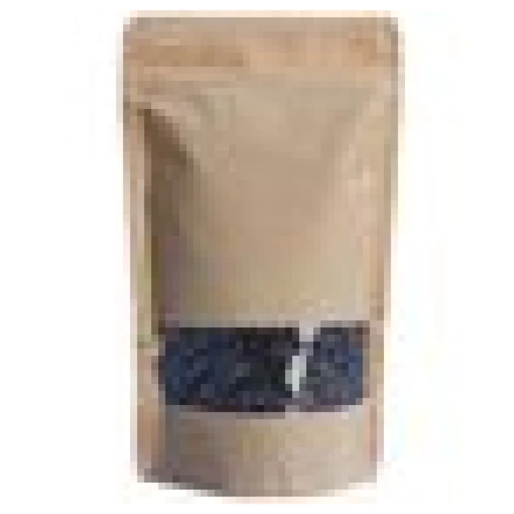 Standbodenbeutel Kraftpapier braun mit Fenster, 110x185x65mm, 250ml, 100 Stk. – Bild 4