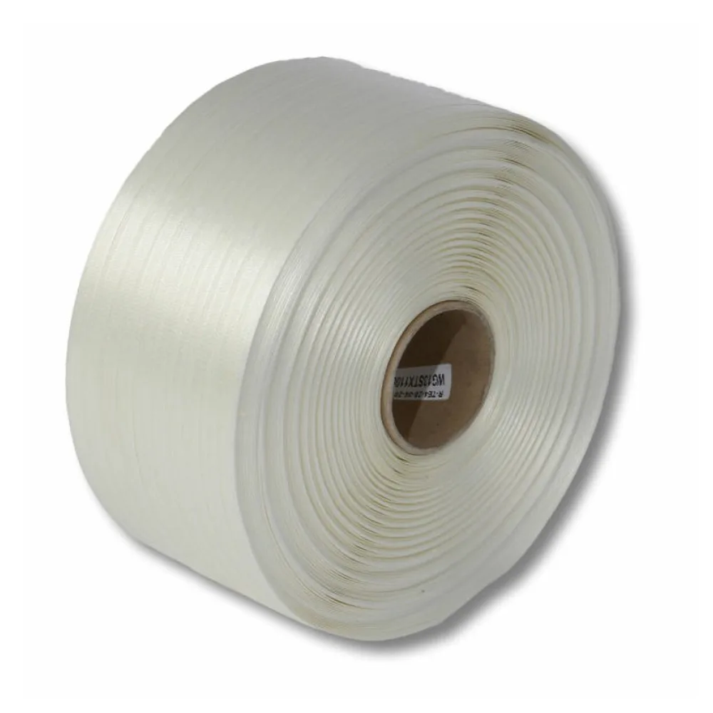 Textilumreifungsband weiss, Polyester 16 mm Breite, 850 meter auf Rolle – Bild 2