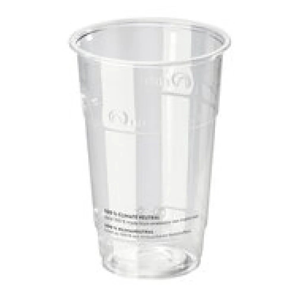 BIO Trinkbecher 250 ml mit Eichstrich O 76 mm Bio-Kunststoff PLA 50 Stk.
