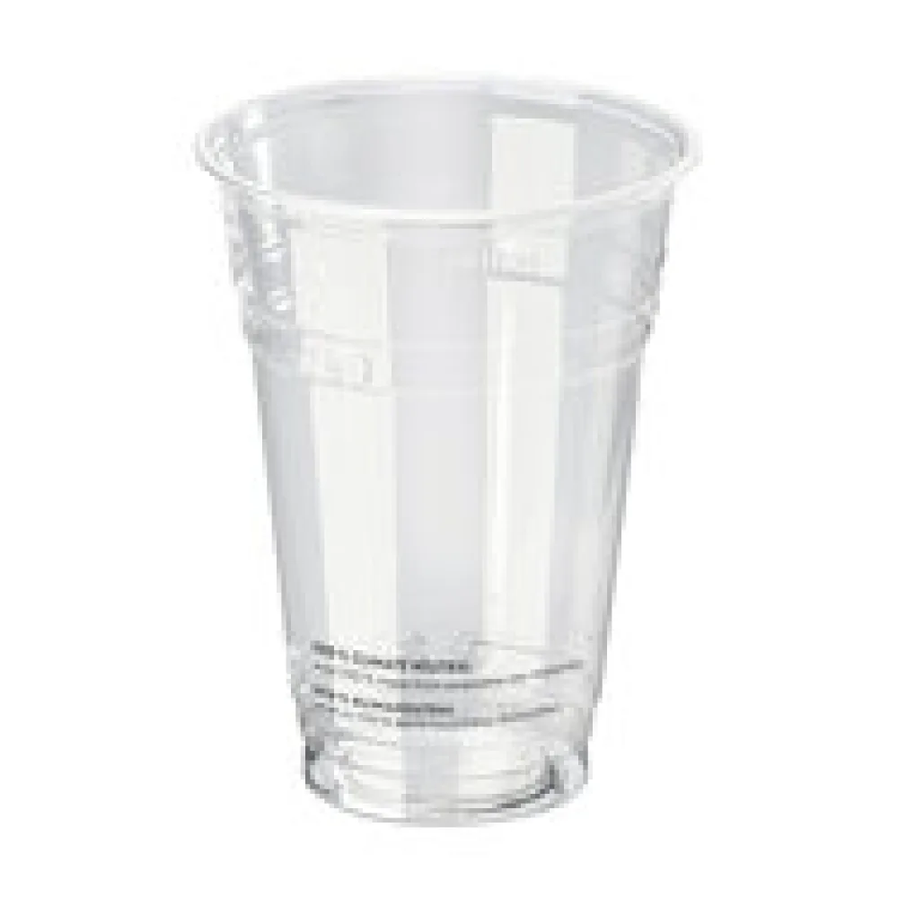 BIO Trinkbecher 400 ml Eichstrich O 96 mm Bio-Kunststoff (PLA), 50 Stk.