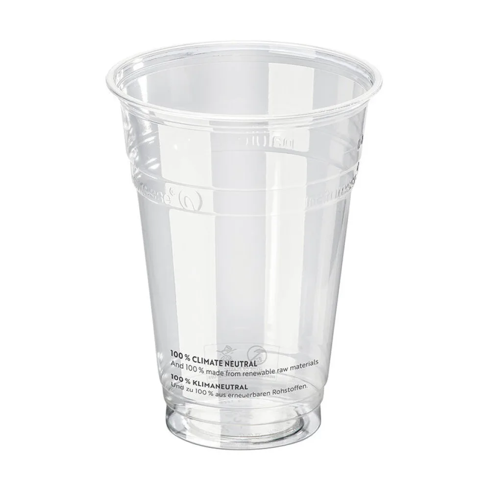 BIO Trinkbecher 400 ml Eichstrich O 96 mm Bio-Kunststoff (PLA), 50 Stk. – Bild 2