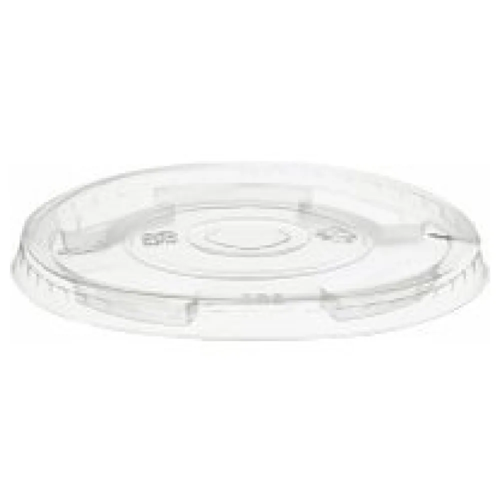 BIO Deckel zu Becher 300/400/500ml mit Halmstanzung O 96mm PLA 50 Stk. – Bild 3