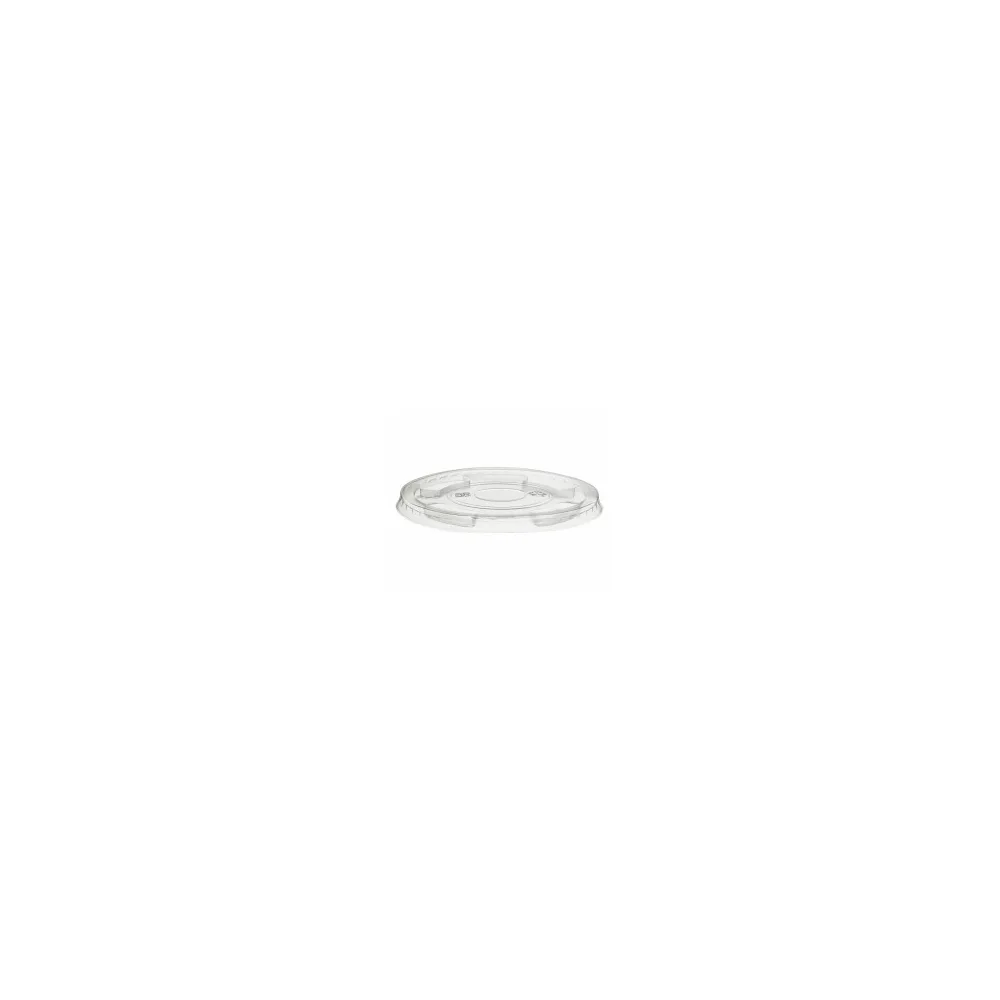 BIO Deckel flach ohne Loch zu Becher O 96 mm Bio-Kunststoff (PLA), 50 Stk.