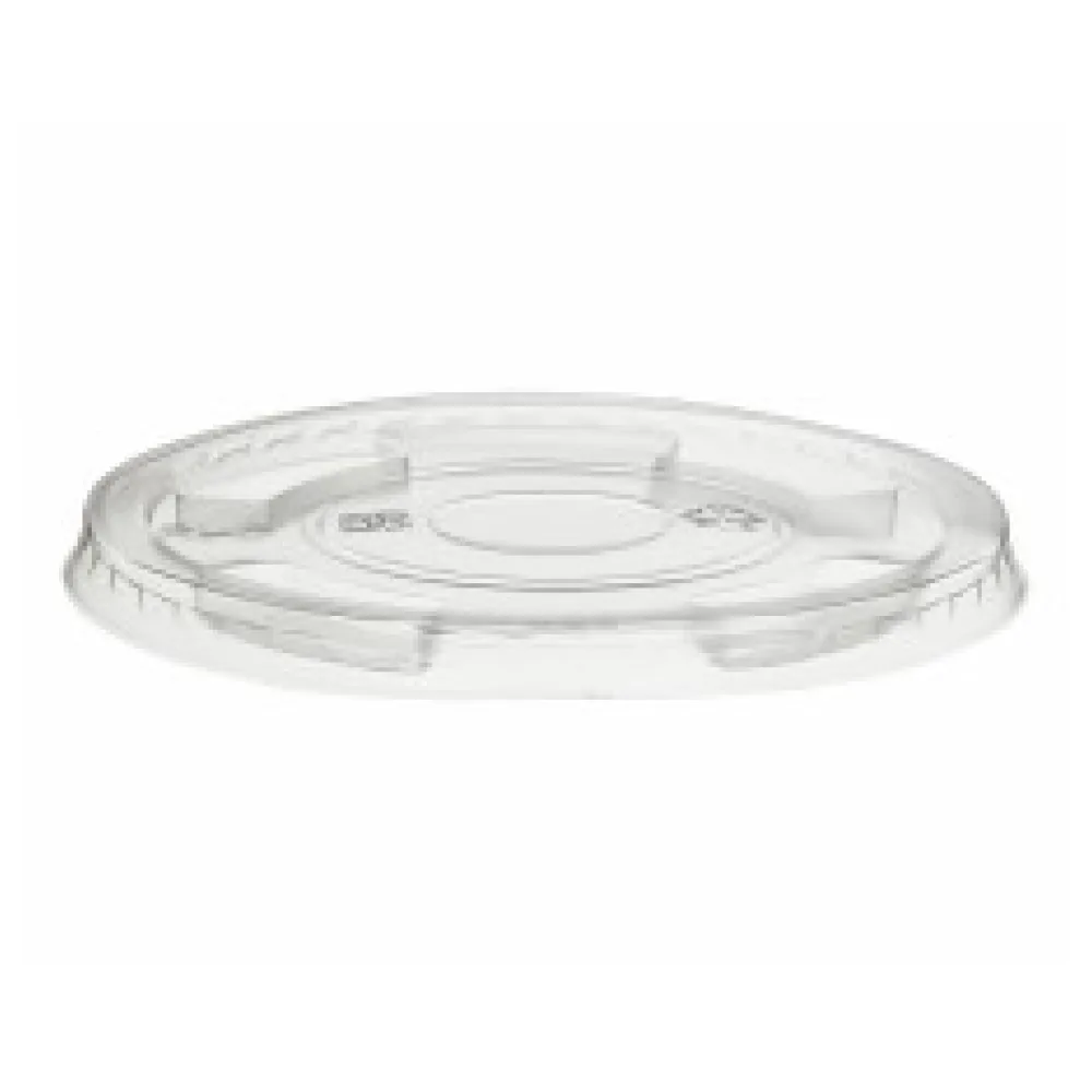 BIO Deckel flach ohne Loch zu Becher O 96 mm Bio-Kunststoff (PLA), 50 Stk.