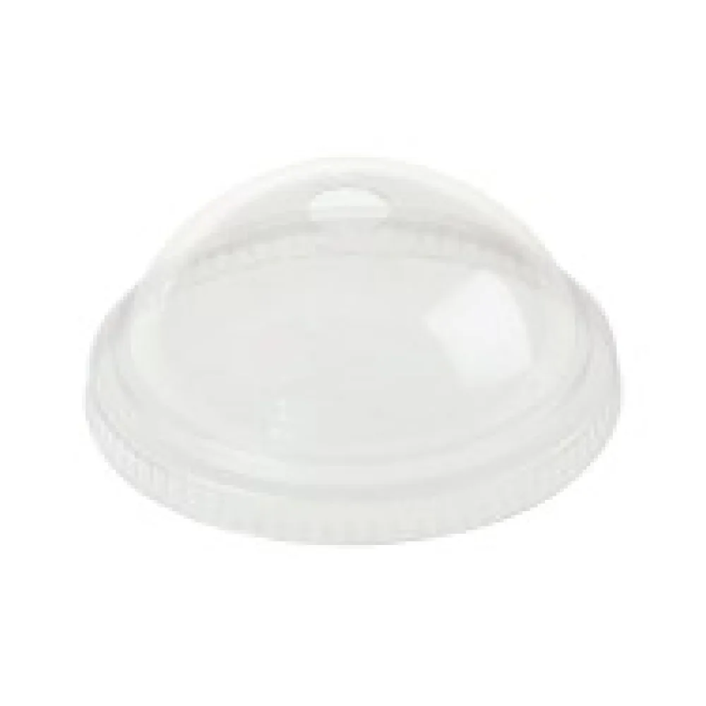 BIO Domdeckel mit Loch zu Becher 200+250 ml O 76mm Bio-Kunststoff (PLA), 50 Stk.