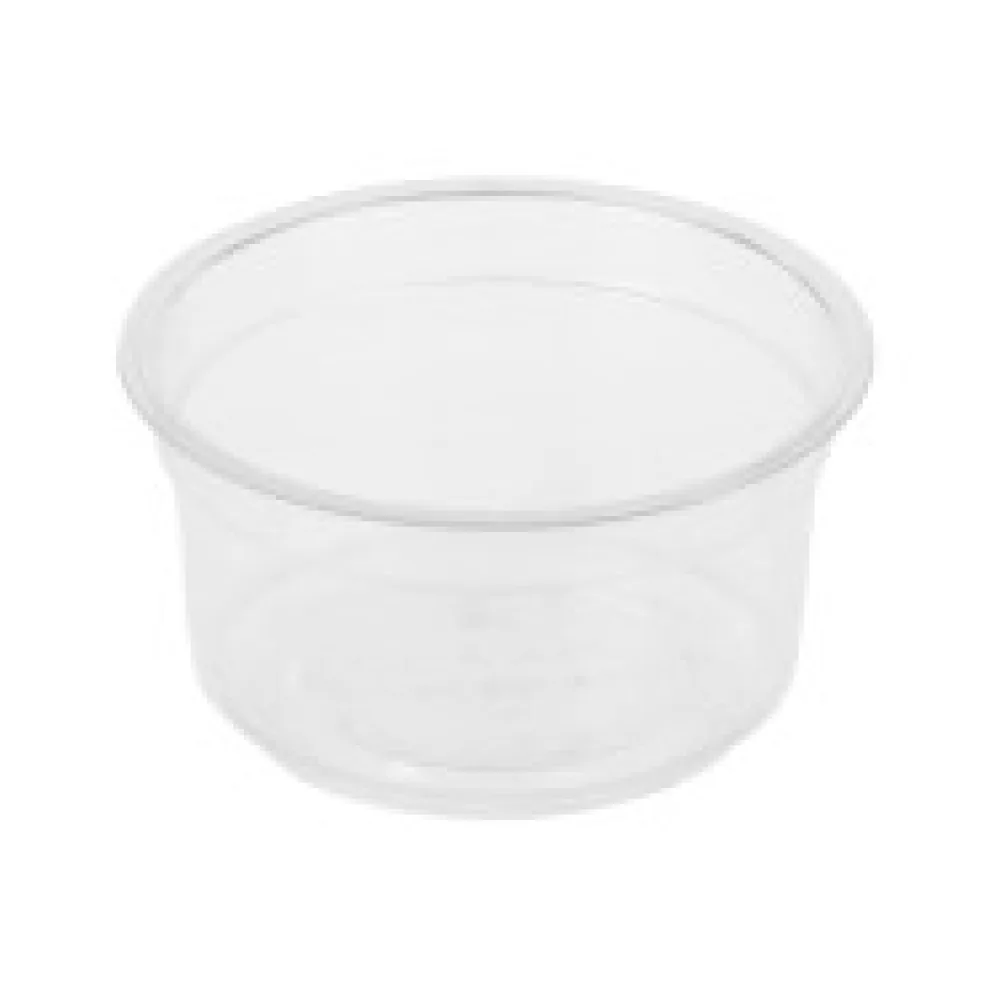 BIO Dressingbecher rund 120ml Höhe 4,5 cm O 76mm Biokunststoff (PLA) 50 Stk.