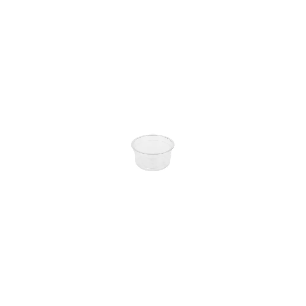 BIO Dressingbecher rund 120ml Höhe 4,5 cm O 76mm Biokunststoff (PLA) 50 Stk.