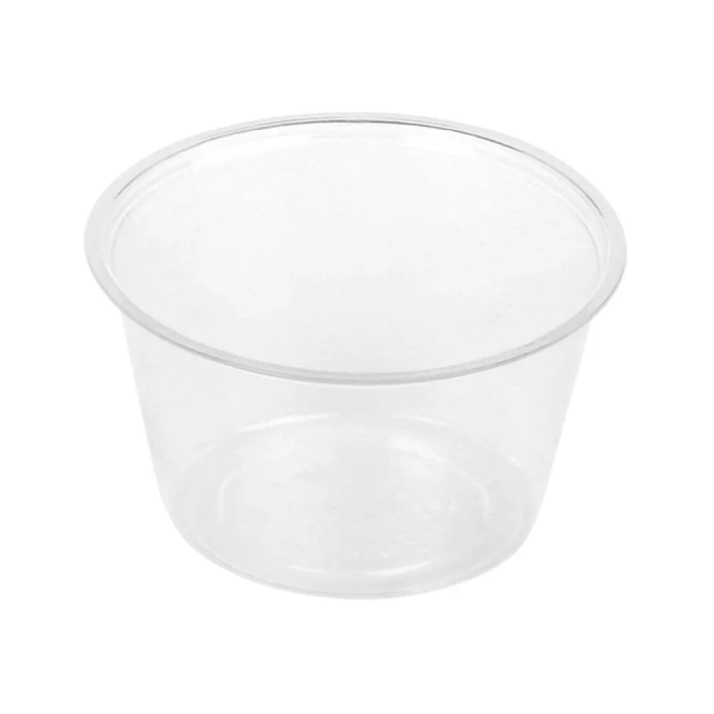 BIO Dressingbecher rund 90ml Höhe 4,1 cm O 70mm Biokunststoff (PLA) 100 Stk. – Bild 2