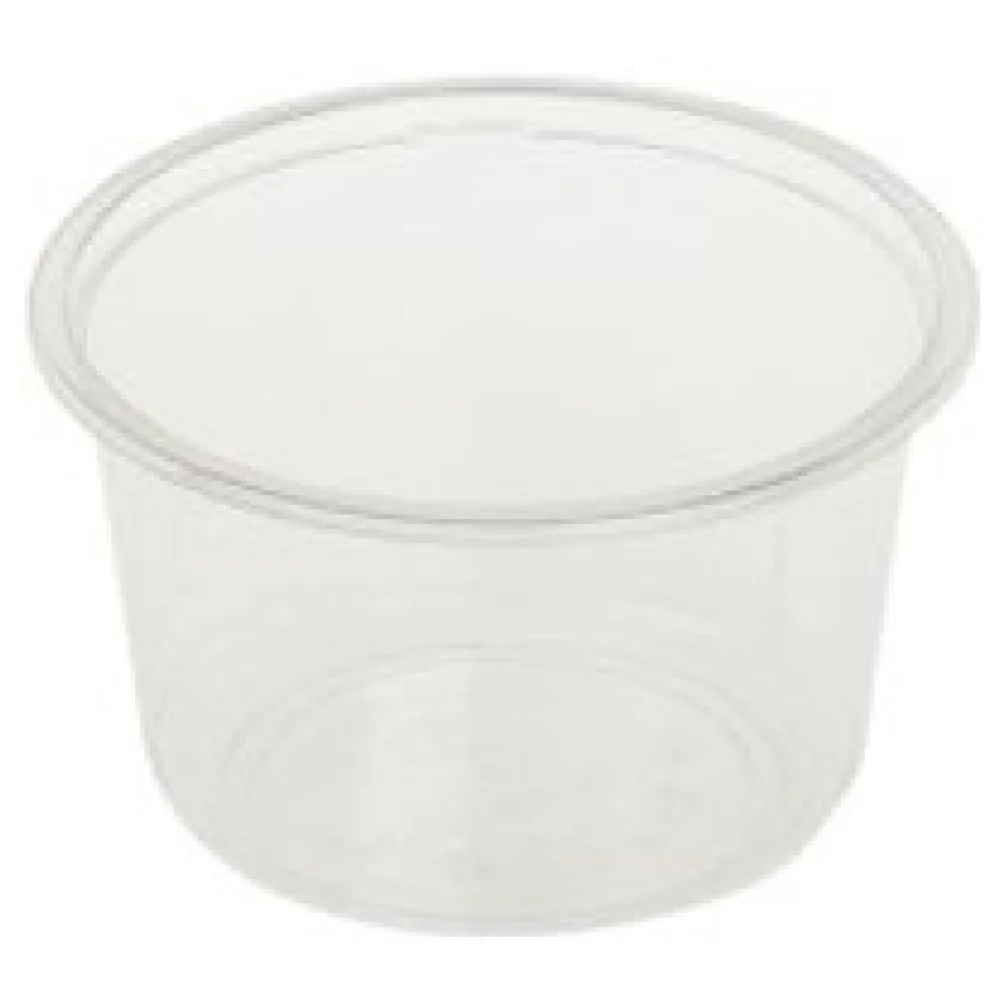 Feinkostbecher transparent aus Bio-Kunststoff (PLA) 500 ml O 12,1 cm, 50 Stk. – Bild 3