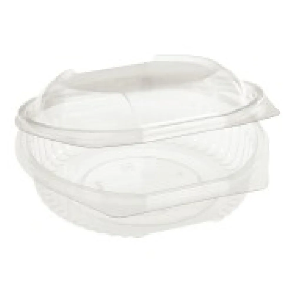 BIO Salatschalen fixer Deckel Bio-Kunststoff (PLA) transparent 600ml, 50 Stk.