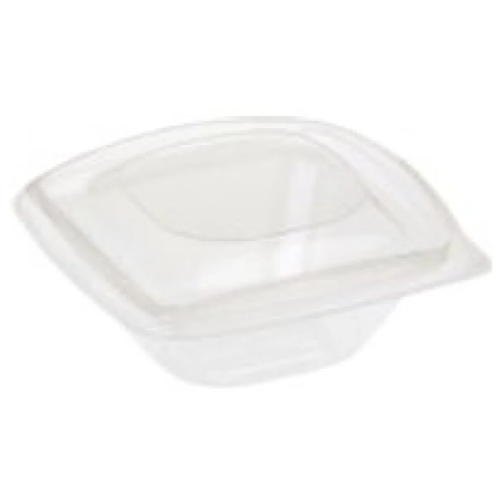 BIO Salatschalen mit Deckel aus Bio-Kunststoff (PLA) transparent 240 ml, 20 Stk. – Bild 3