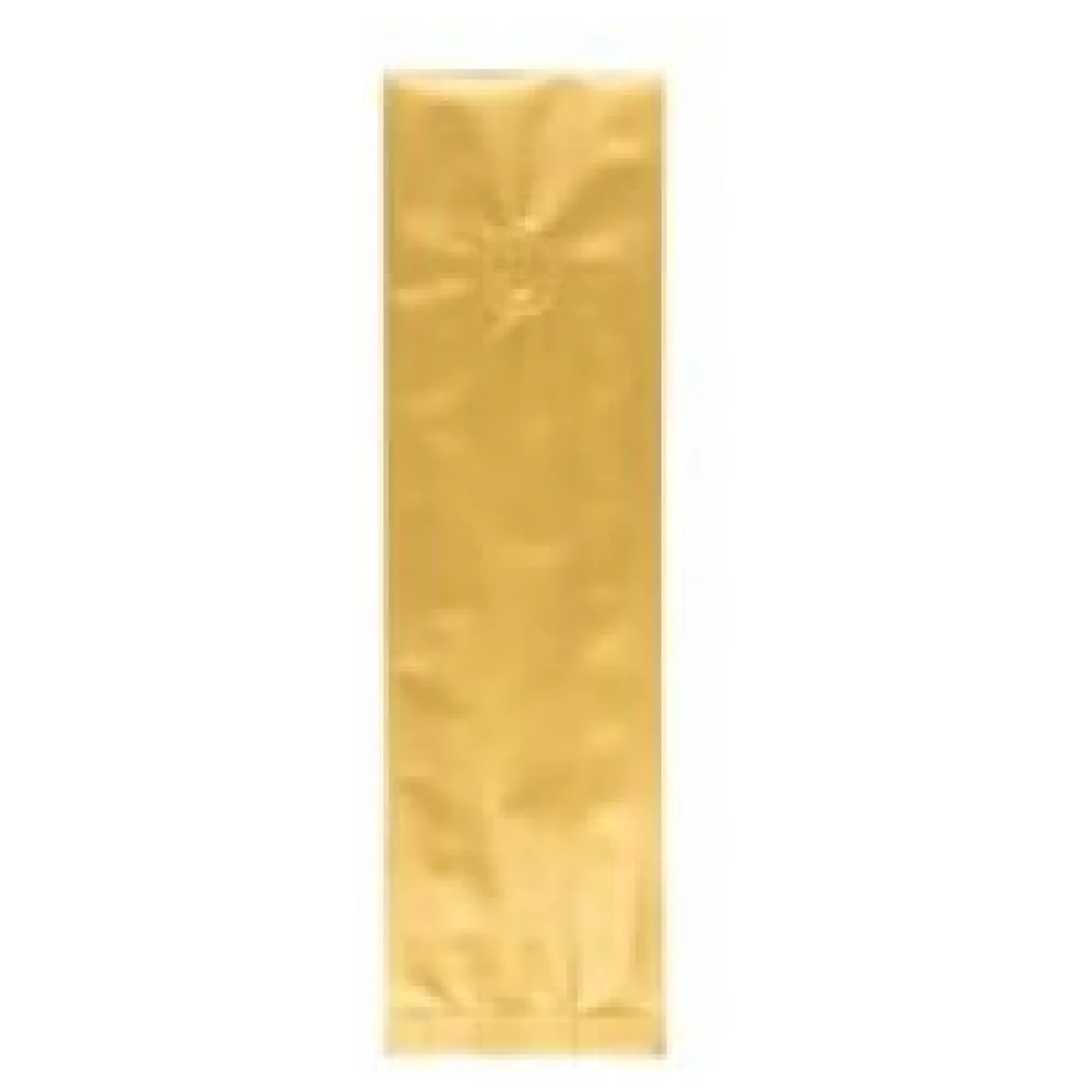 Seitenfaltenbeutel 105+60x330mm Siegelnaht Aromaschutzventil Gold 1000 Stk. – Bild 3