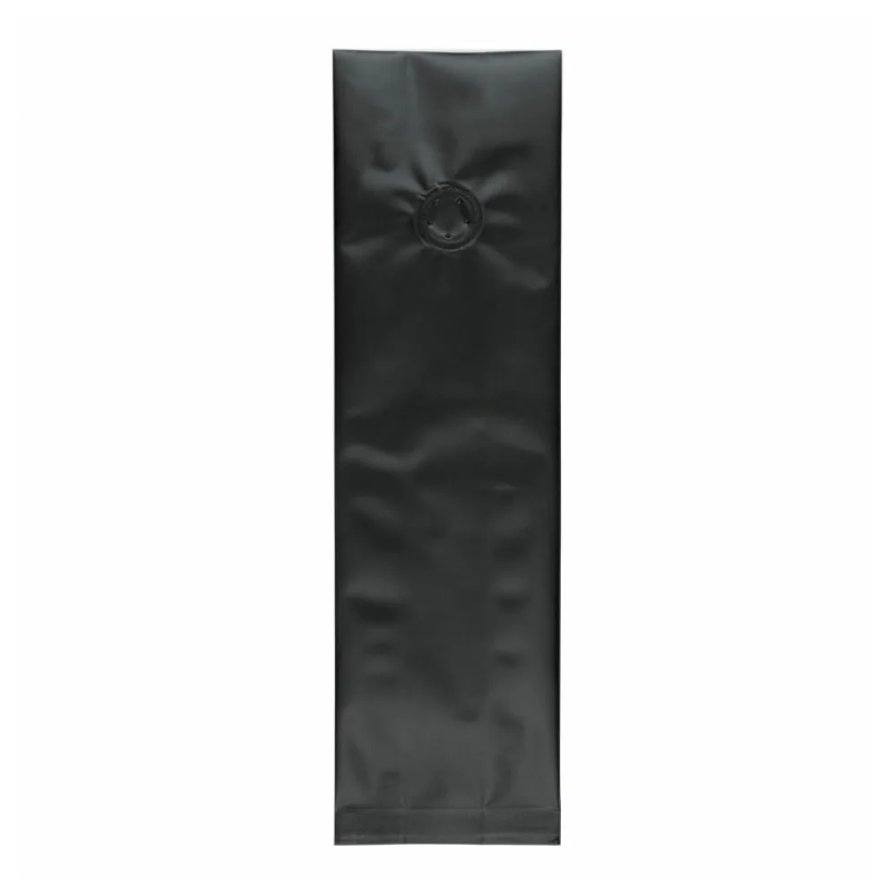 Seitenfaltenbeutel 130+75x380mm Siegelnaht Aromaschutzventil Schwarz 500 Stk. – Bild 2