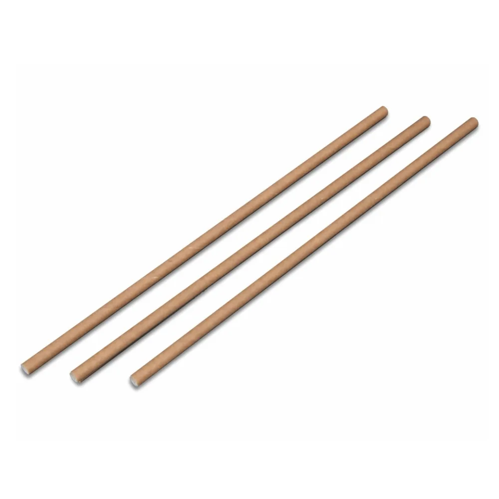 Strohhalme Trinkhalme aus Papier natur braun O6mm 24cm, 100 Stk. – Bild 2