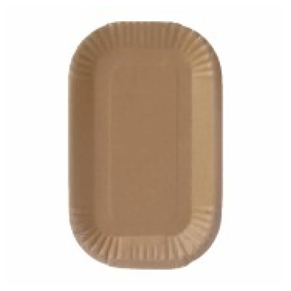 BIO Pappschalen 'Green by Nature' braun 15 x 23 x 2 cm, 100 Stk.