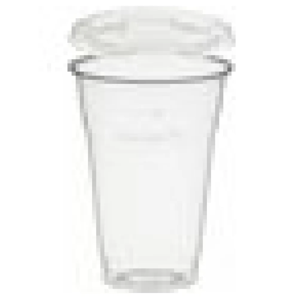 BIO Trinkbecher 400ml + Deckel flach ohne Loch aus Biokunststoff (PLA) 50 Stk. – Bild 4