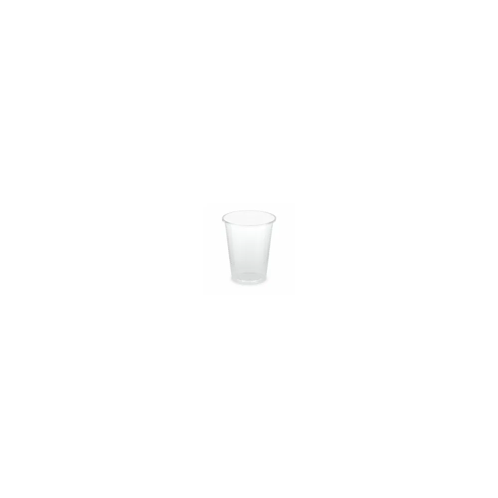BIO Trinkbecher klar 180 ml 0,18 l aus Biokunststoff PLA o 70mm, 100 Stk.