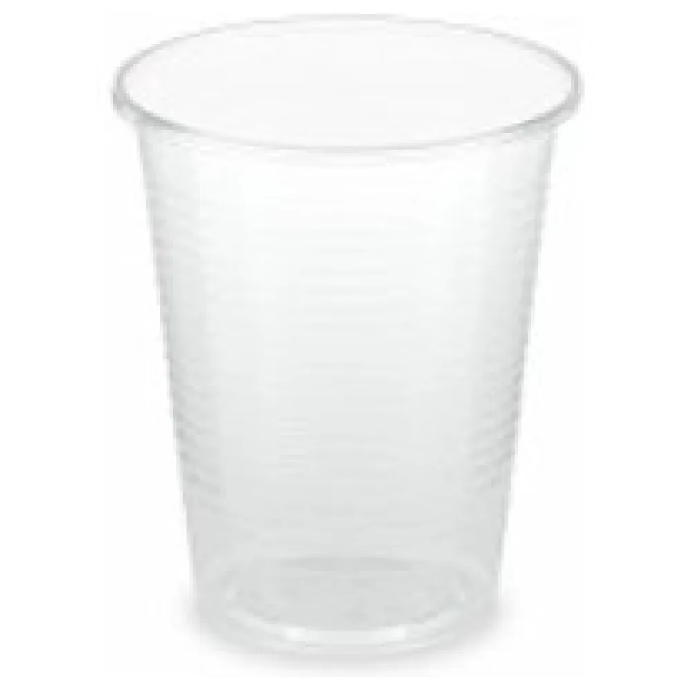 BIO Trinkbecher klar 180 ml 0,18 l aus Biokunststoff PLA o 70mm, 100 Stk. – Bild 3