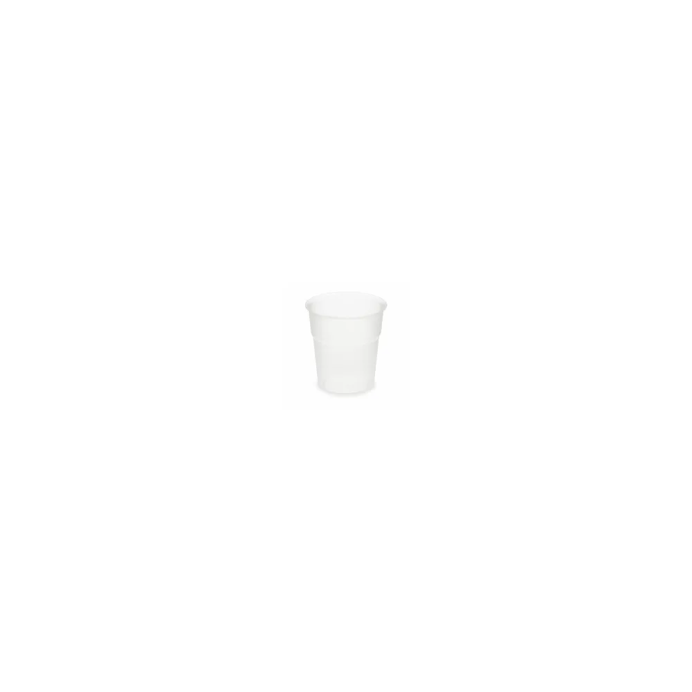 BIO Trinkbecher matt natur 100 ml 0,1 l aus Biokunststoff PLA o 57mm, 50 Stk.