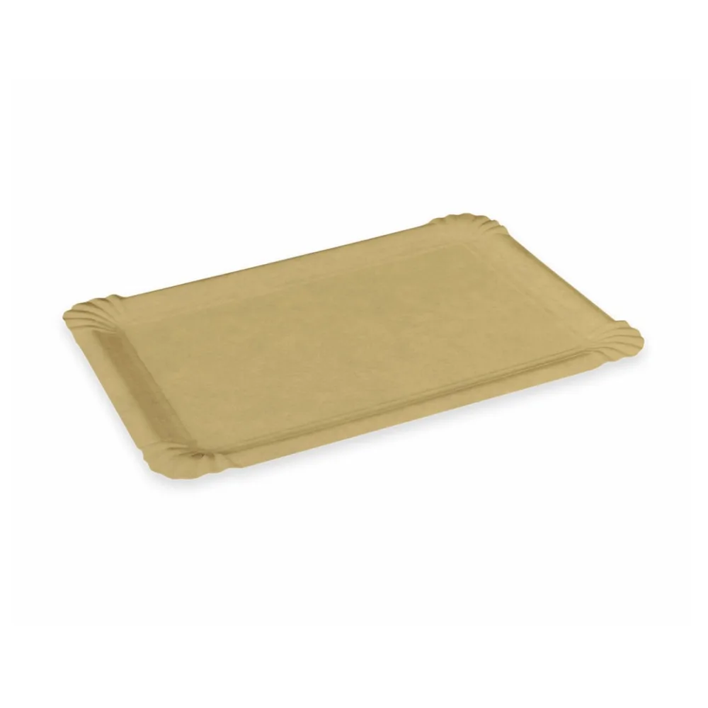 BIONATURE Pappteller FSC Mix 'Kraft' 20 x 13 cm fettdicht braun, 250 Stk. – Bild 2