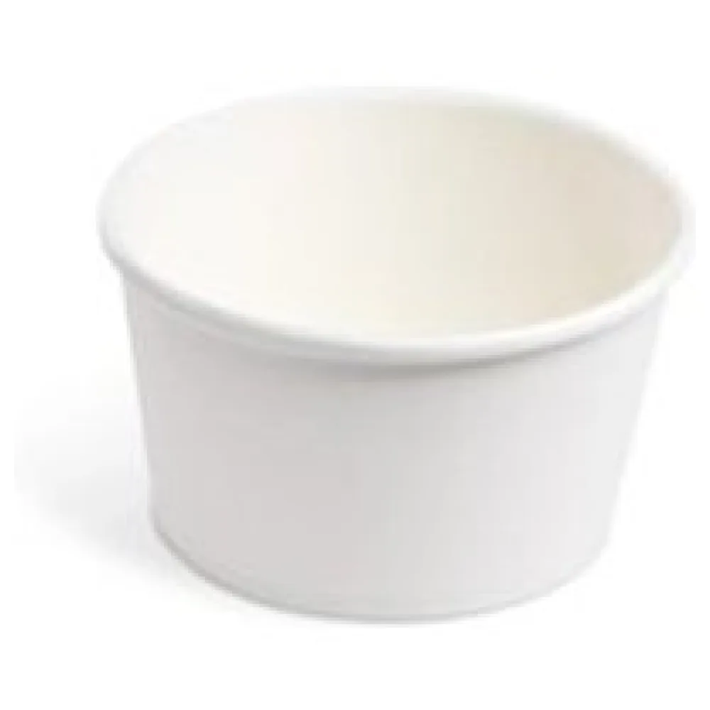 Papierbecher Feinkostbecher Eisbecher rund weiß 350 ml, O 11,5 cm, 50 Stk. – Bild 3