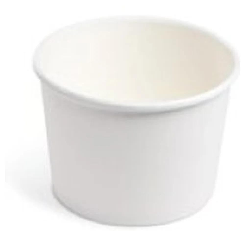 Papierbecher Feinkostbecher Eisbecher rund weiß 500 ml, O 11,5 cm, 50 Stk. – Bild 3