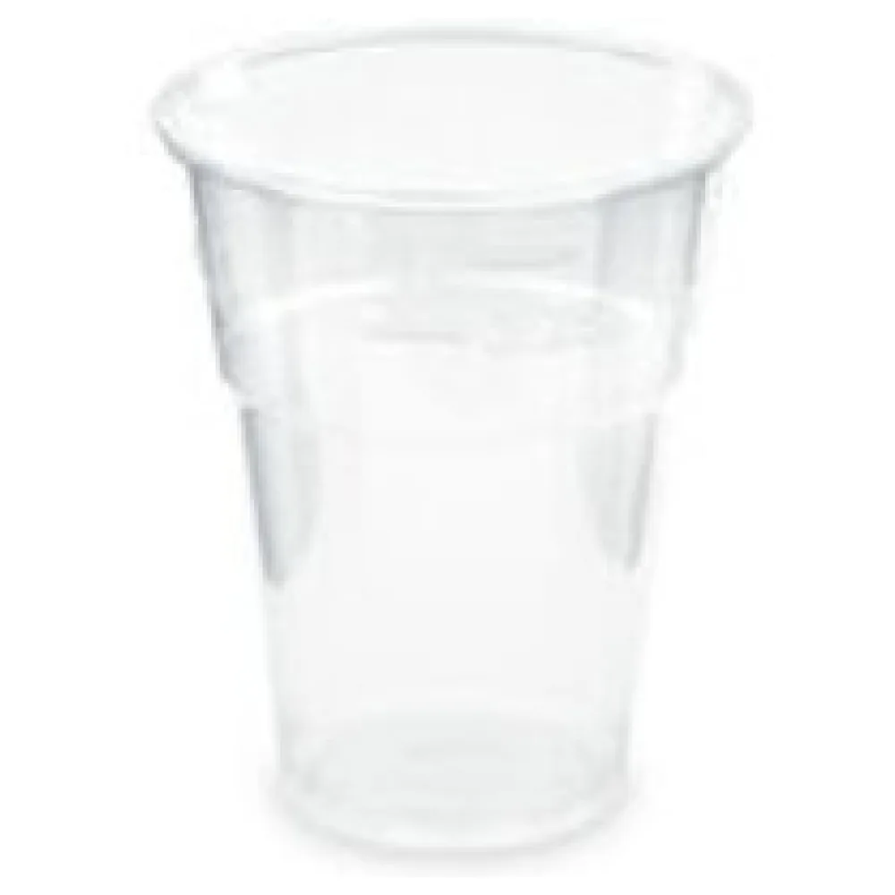 BIO Trinkbecher klar 300 ml 0,3 l Eichstrich Biokunststoff PLA o 84mm 50 Stk. – Bild 3