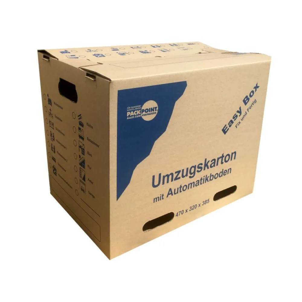 Umzugskarton Transportkarton mit Automatikboden 470 x 320 x 385 mm – Bild 2