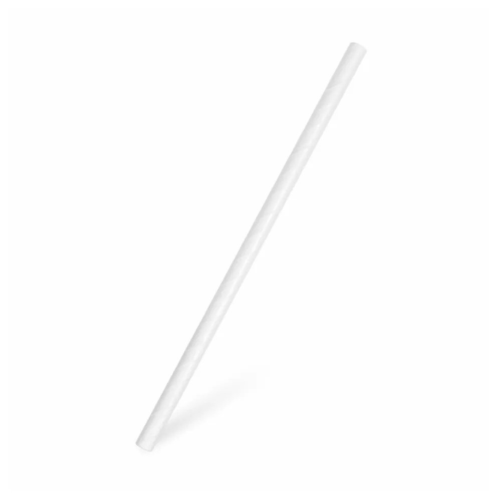 Papiertrinkhalme JUMBO weiß 200 mm, O 8 mm, 20 Stk. – Bild 2