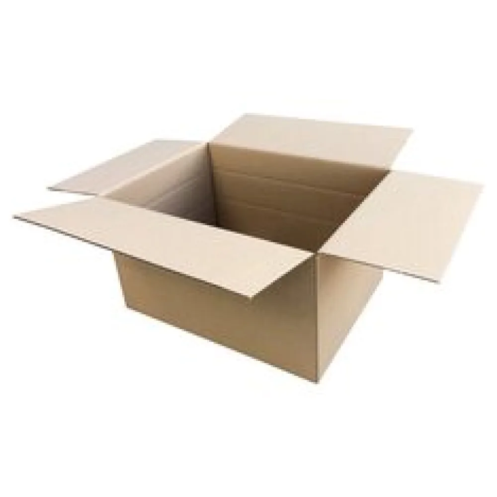 Faltkarton 455x340x(120)-265mm mit variabler Höhe 1-wellig Dickwelle braun