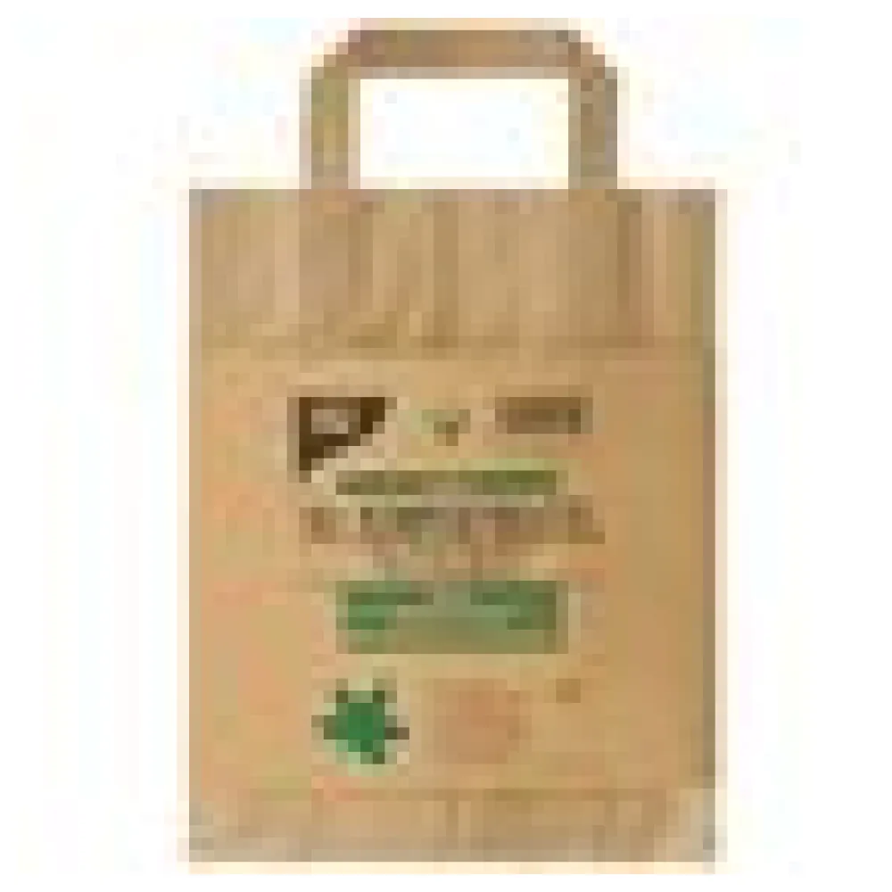 Kompostbeutel aus Papier mit Henkel 10L 28 cm x 22 cm x 14 cm braun, 15 Stk. – Bild 4