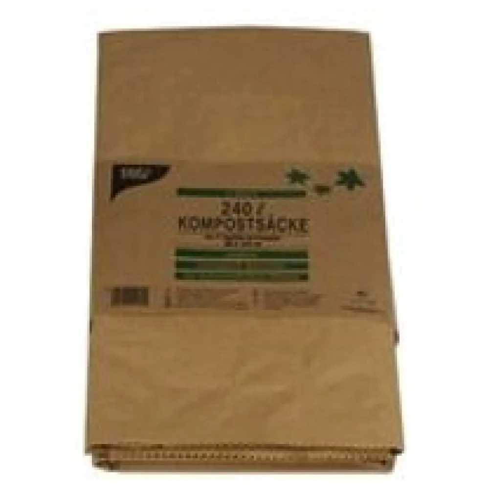 Kompostsäcke 2-lagiges Kraftpapier 240L 115 cm x 80 cm x 30 cm braun, 2 Stk. – Bild 3