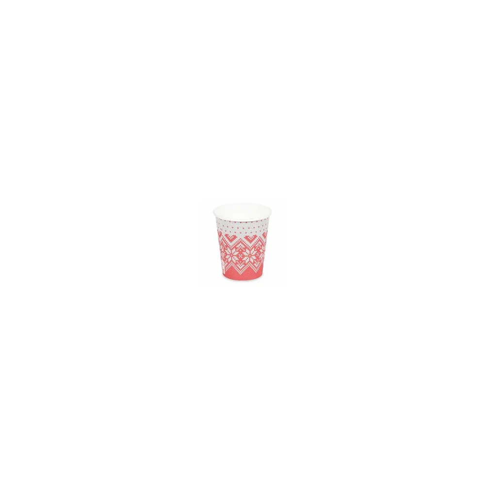 Heißgetränkebecher Pappbecher Motiv Wintersaison 200ml 280ml, O 80mm, 50 Stk.