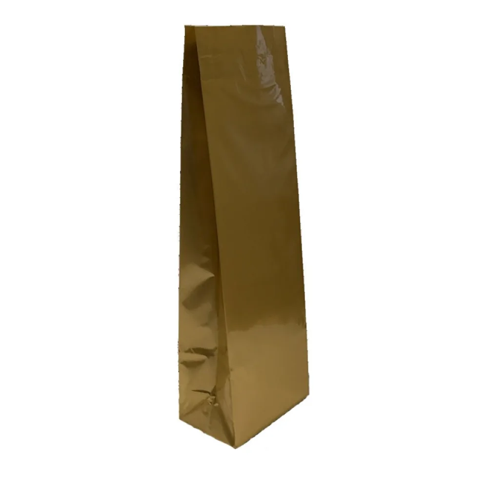Blockbodenbeutel Gold 80 + 50mm x 250mm 3-lagig, 100 Stk. – Bild 2