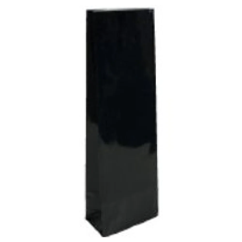 Blockbodenbeutel Schwarz 80 + 50mm x 250mm 3-lagig, 100 Stk. – Bild 3