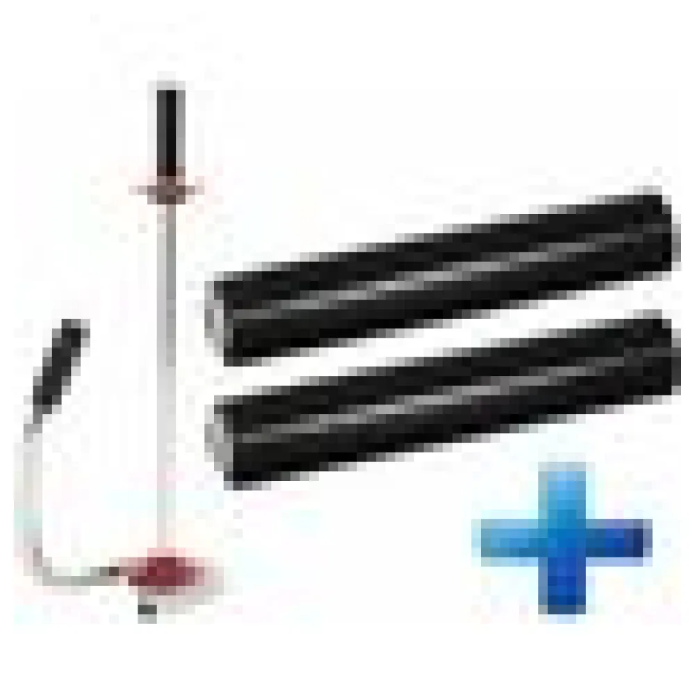 Sparset 2 Rollen Handstretchfolie Handwickelfolie schwarz mit Abroller DE LUXE – Bild 4