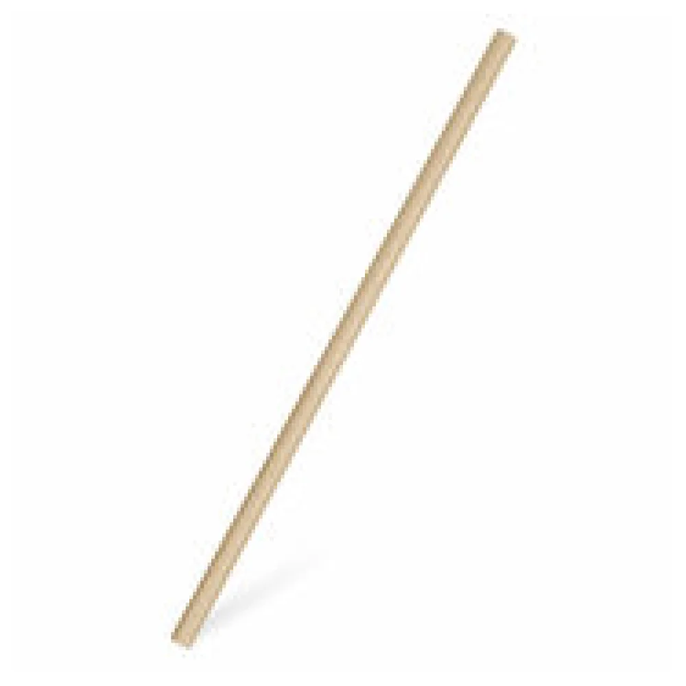 Papiertrinkhalme für Kaltgetränke JUMBO natur 25 cm O 8 mm, 100 Stk.