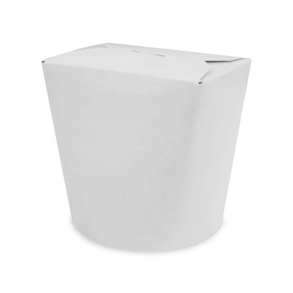 Food Box Take Away Box 100x88x95mm 750ml aus Vollpappe beschichtet weiß, 50 Stk. – Bild 2